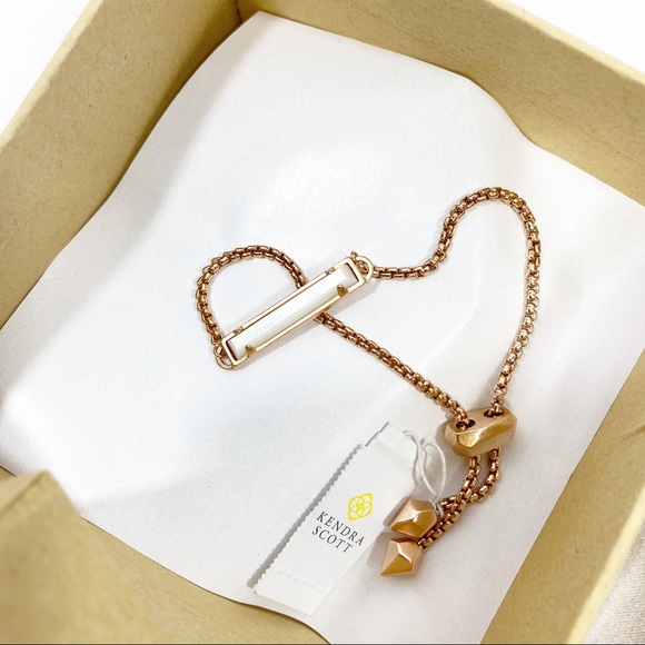 Kendra Scott Stan rose gold Ivory Pearl bracelet - Picture 5 of 6